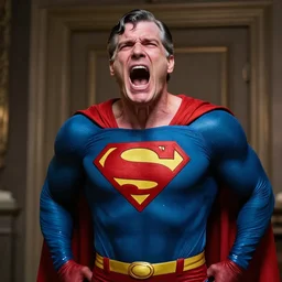 painful Superman >yelling<<<< old man