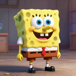 SpongeBob in red dead redemption 2 4K detail