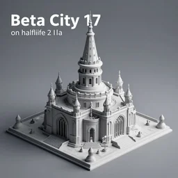 Beta City 17 on half-life 2 beta , rendered in octane, CryEngine, hype realistic, digital art, Artstation, Lovecraftian