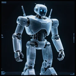 an xray image of a futuristic robot