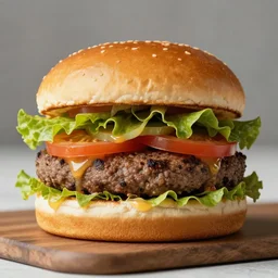 very beautiful burger