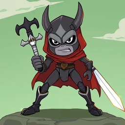 cartoon still of venger from dungeons & dragons ( 1 9 8 3 ) in the style of toei animation