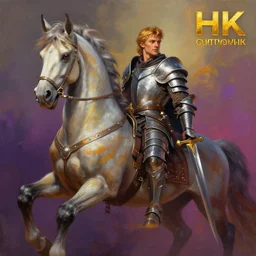 matte fantasy painting of a centaur!!! DnD character portrait, by Greg Rutkowski, male, plate armored chest, sword, vibrant colors, DeviantArt Artstation cgscosiety, cinematic lighting, 8k.