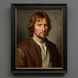 a portrait painting of han solo from star wars in a renaissance style hanging in the louvre