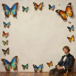 blank wall, art museum, small butterfly machines, greg rutkowski, john singer sargent, trending on artstation, oil painting, intricate