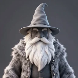 wizard wearing fur