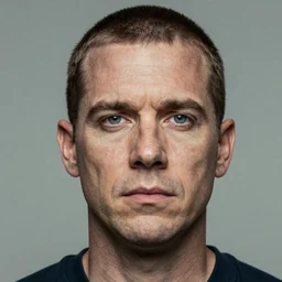 artistic portrait of homelander, realistic, 8K,