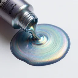 iridescent acrylic paint pour