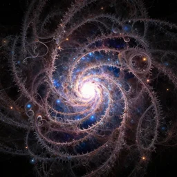 fractal destruction of eternity, omniverse, chaos barrier force field, cosmic fantasy art