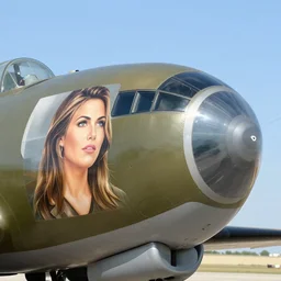 ww 2 bomber nose art of mila kunis