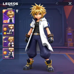 sora from kingdom hearts as a character in the legends selection from apex legends, source engine