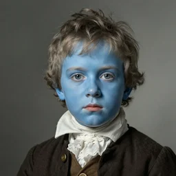 ultra detailed, 4 k portrait of the famous blue boy by ann stokes