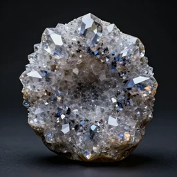 a very beautiful crystalline hand carved from crystals and geodes, fractal, refraction, cinematic color grading, hyper - realism, elegant, detailed, octane render, 8 k