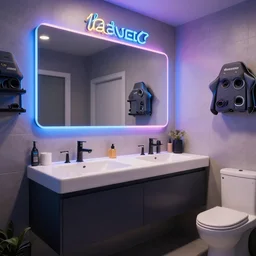 gaming bathroom, 4k
