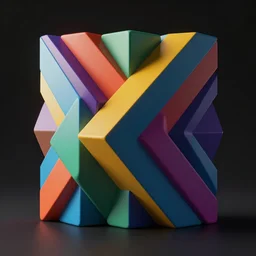colorful geometric patterns, volumetric dramatic light, dark black background, sharp focus, highly realistic, octane render, art by greg rutsowski