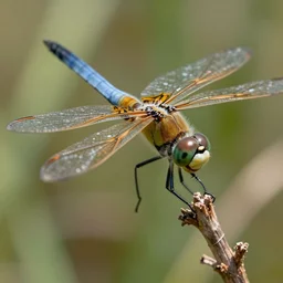 a macro photograph of a dragonfly by adam gor, 3 d, trending on artstation, octane render, 8 k