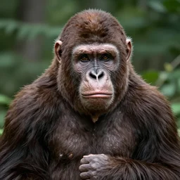 a portrait photograph of Vladimir Putin as a great ape, DSLR PHOTOGRAPHY