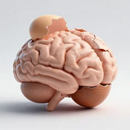 a brain being cracked like an egg realistic cinematic 3 5 mm hdr 8 k