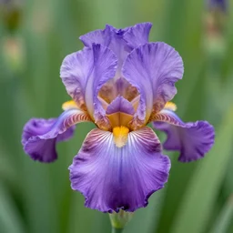 iris flower on fire photo