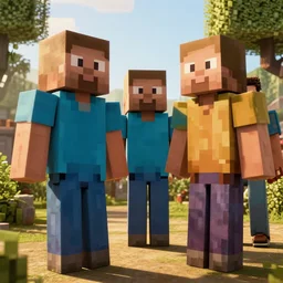live action film about minecraft by quentin tarantino by steven spielberg, human actors, high quality, detailed, sigma 8 5 mm, golden hour