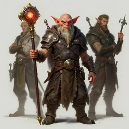 a detailed goblin pyromancer, by justin gerard and jesper ejsing, digital art, realistic painting, dnd, character design, trending on artstation