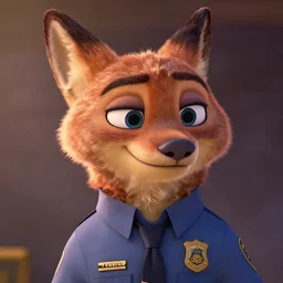 a film still from zootopia main character portrait anthro anthropomorphic wolf security guard head animal person fursona wearing suit and tie pixar disney dreamworks animation sharp rendered in unreal engine 5 octane key art by greg rutkowski bloom dramatic lighting modeling expert masterpiece render