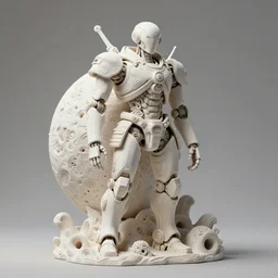 3 d octane render ultra photor realistic image unreal engine, beautiful planet monumental organic ceramic white wooden mystic occult robot samourai cyberpunk, on the art contemporary gallery art by alphosne mucha adolf hiremy hirschl