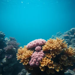 a hat of growing corals