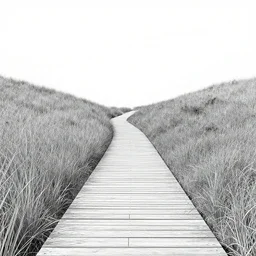 hiking path by Kilian Eng, minimalist, detailed