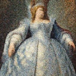 Detailed Baroque painting of mei from overwatch as an regal noblewoman, checkered brocade dress made of crystal and ice, style of giotto and johfra bosschart, intricate, soft lighting, chubby big bosomy physique |