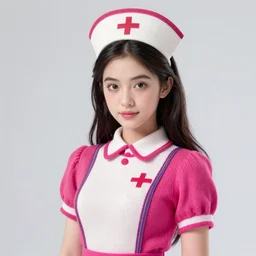 knit candypunk nurse, high - quality, character design : : beautiful lighting, magicpunk, dollpunk, 1 6 k, oled