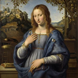 Genshin impact oil painting in the style of Italian Renaissance