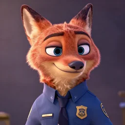 promotional poster a film still from zootopia main character portrait anthro anthropomorphic wolf security guard head animal person fursona wearing suit and tie pixar disney dreamworks animation sharp rendered in unreal engine 5 octane key art by greg rutkowski bloom dramatic lighting modeling expert masterpiece render