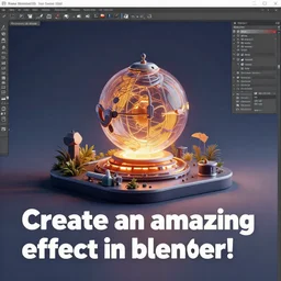 Blender 3d youtube tutorial. Video titled \'Create an amazing effect in blender!\'. Advanced. Impressive. Amazing lighting. Top voted video. Trending page.