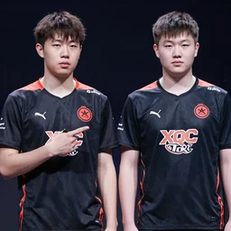a picture of forsen and xqc