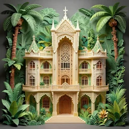 building, jungle!!!!!!!!!!!!!!!!!!!!!!!!!!!!!!, kirigami, dichromatism, paradox, volumetric light, insanely detailed and intricate, hypermaximalist, elegant, ornate, hyper realistic, super detailed, by remedios varo uranga