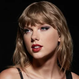 a front - faced clear close - up studio portrait of 5 0 year old taylor swift looking to the left, dramatic cinematic lighting, trending on artstation, fine details, 8 k, highly detailed, beautifully composed