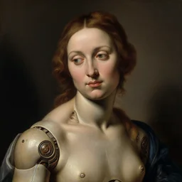 a portrait of a female android by agnolo bronzino