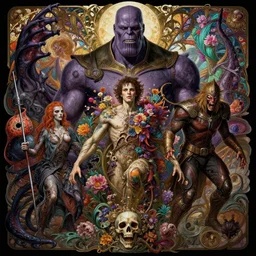 the platonic ideal of bladerunner 2 0 4 9, flowers and ketamine cletus kasady ultimate carnage thanos dementor wild hunt doctor manhattan chtulu nazgul mandelbulb davinci, d & d, fantasy, ego death, detailed, intricate, hyperrealism, intense, scary, decay, art by artgerm and greg rutkowski and alphonse mucha