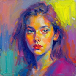 Colourburst in contemporary art style, not very detailed