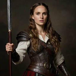 natalie portman as a passionate exotic viking warrior, high detailed, award winning, renaissance painting