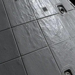 painted tileable texture of starship panels, hard surface modeling, zbrush, spaceship hull texture, sharp focus, tech, boris vallejo, artgerm, karol bak, material pack, pbr, 4 k texture pack, substance designer, substance render, substance painter, marmoset, unreal engine, octane render