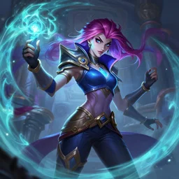 katarina league of legends wild rift hero champions arcane magic digital painting bioluminance alena aenami artworks in 4 k design by lois van baarle by sung choi by john kirby artgerm style pascal blanche and magali villeneuve mage fighter assassin