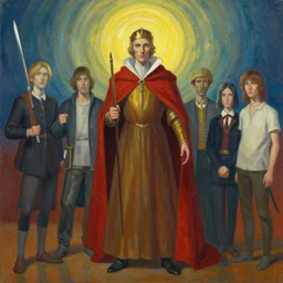 a beautiful painting of the inquisitor of the upper planes by mynameistran and artgerm and wlop and loish and alex grey and wlop and wes anderson and spike jonze, trending on artstation