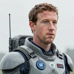 a highly detailed photograph of mark zuckerberg as master chief, photorealistic, 4 k, wallpaper, lifelike, highly detailed, movie scene