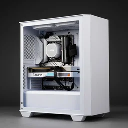 custom pc case art, white pc case