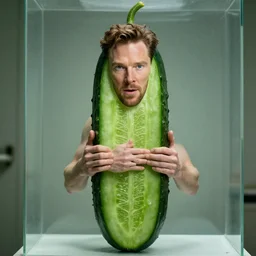 benedict cumberbatch inside a cucumber
