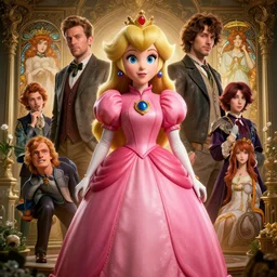 highly detailed vfx portrait of amber heard as princess peach, stephen bliss, unreal engine, greg rutkowski, loish, rhads, beeple, makoto shinkai and lois van baarle, ilya kuvshinov, rossdraws, tom bagshaw, alphonse mucha, global illumination, detailed and intricate environment