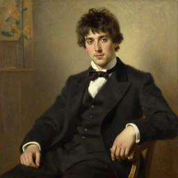 attractive male, painting by john william waterhouse, yoji shinkawa, carl larsson, vladimir volegov