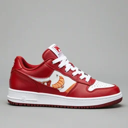 Sneaker inspired by Luffy from One Piece